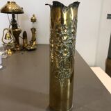 Vase obus gravé