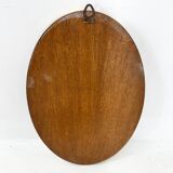 Miroir mural vintage en laiton à facettes, France