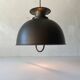 Brushed metal pendant lamp with a bronze appearance, 1970s, Germany