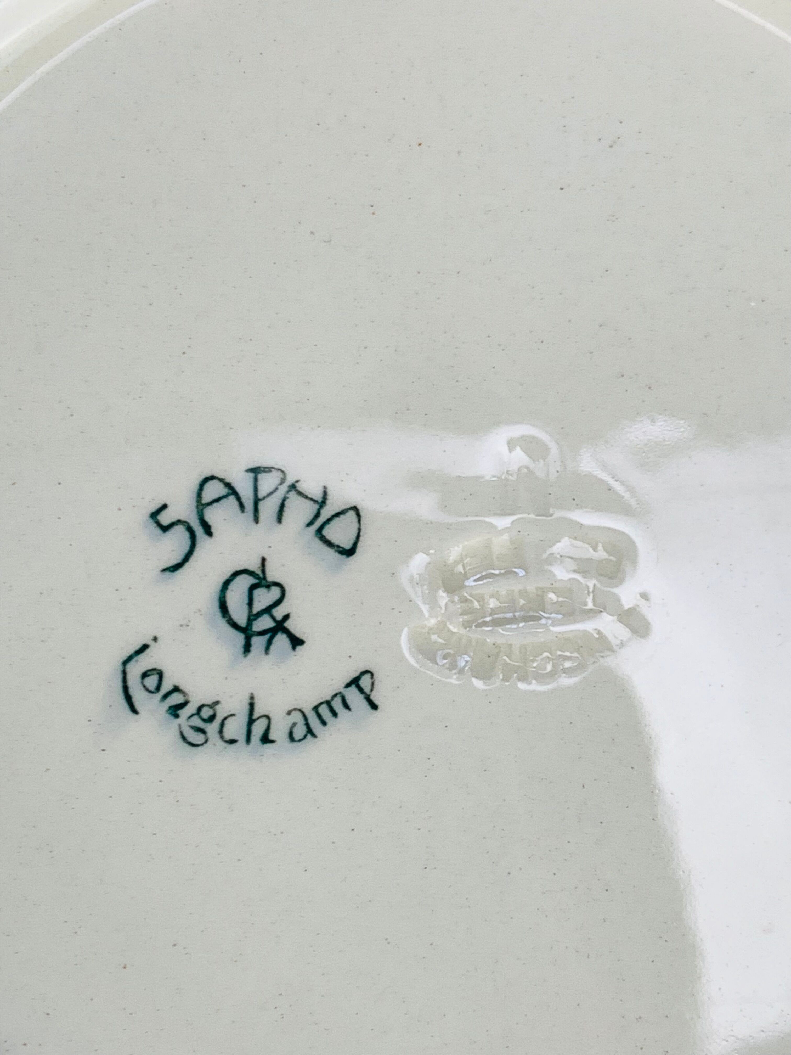 4 Sapho Longchamp iron earth soup plates