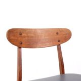 Farstrup teak wooden chairs with new skai, 1960s