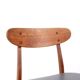 Farstrup teak wooden chairs with new skai, 1960s