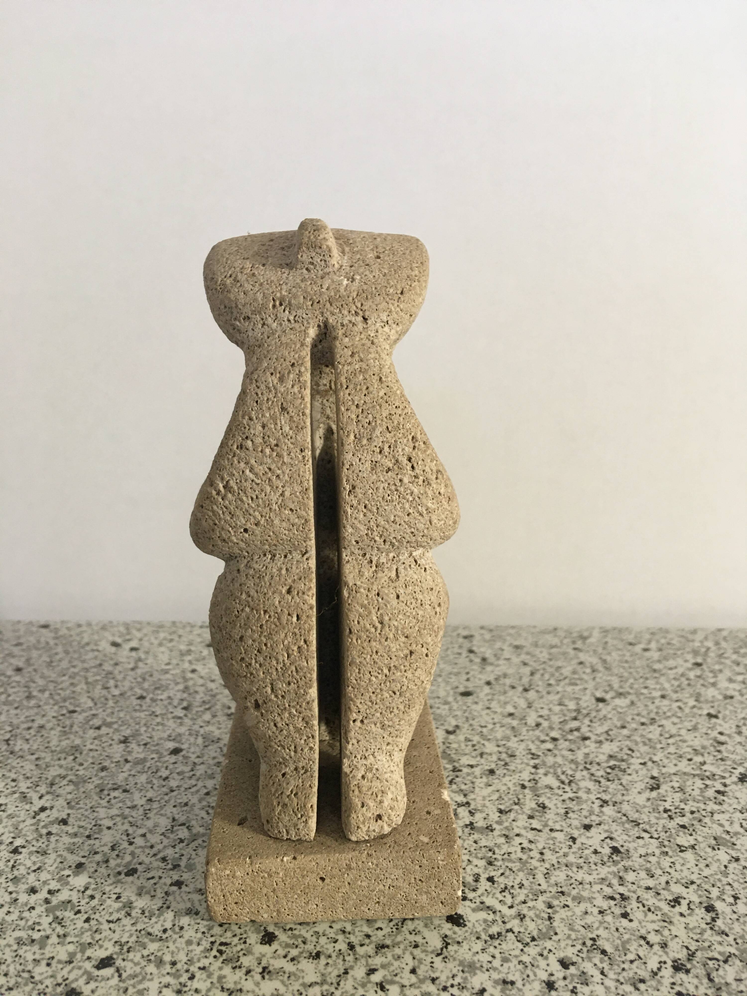 Sculpture the thinker cycladic art