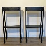 Pair of vintage metal consoles 1950