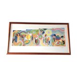 Lithograph by Sonia Delaunay, distant journeys