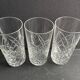 3 large Saint Louis Sammy service glasses stamped