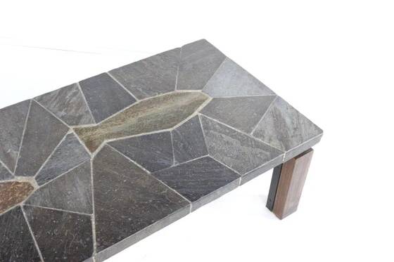 Vintage coffee table 'Fish' brutalist