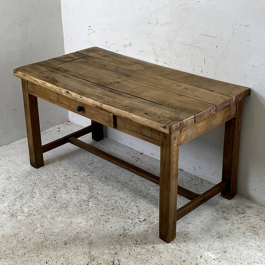 Solid wood farm table