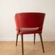 Fauteuil vintage années 50 rouge