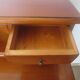 Vintage commode secretary dressing table sliding top 7 drawers cherry wood