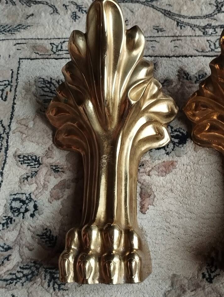 Set of 4 solid bronze furniture legs – new