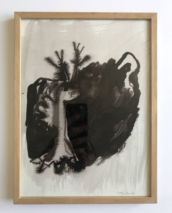 Emmanuelle messika, sans titre vi, 2012. encre sur papier signée au crayon