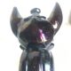Pitcher forms Taurus terracotta glazed black vintage 60s black decoration