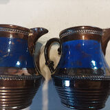 Pair of pitchers in Jersey earthenware