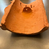 Terracotta sculpture wall light
