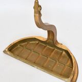 Console d'applique murale en bois sculpté à patine doré