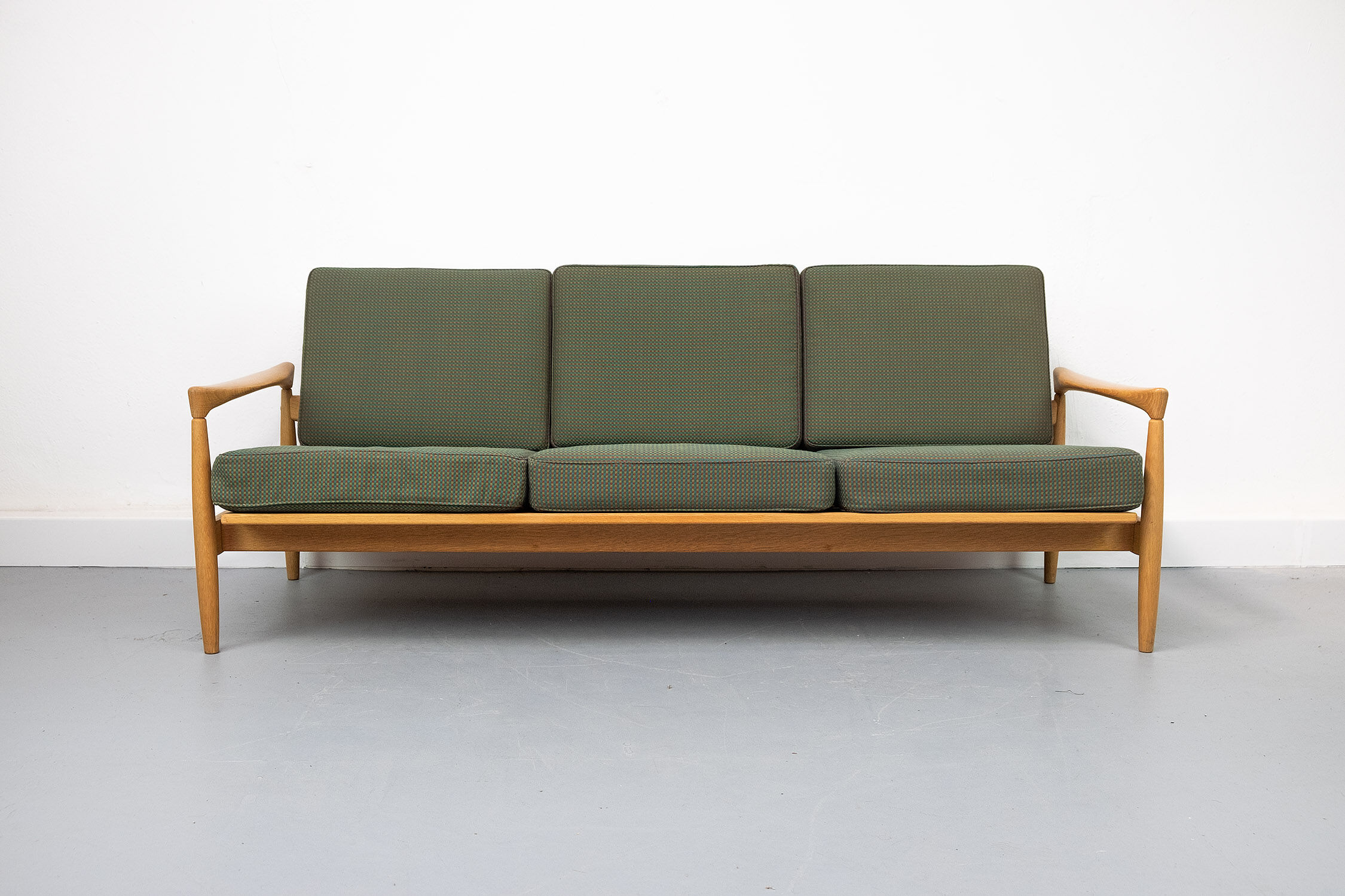 Vintage "Kolding" Sofa in Oak by Erik Wørtz for Ikea, 1960s