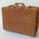 Rattan suitcase 70s