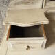 Former white grey patina hairdresser mirror table 2 Shabby chic drawer