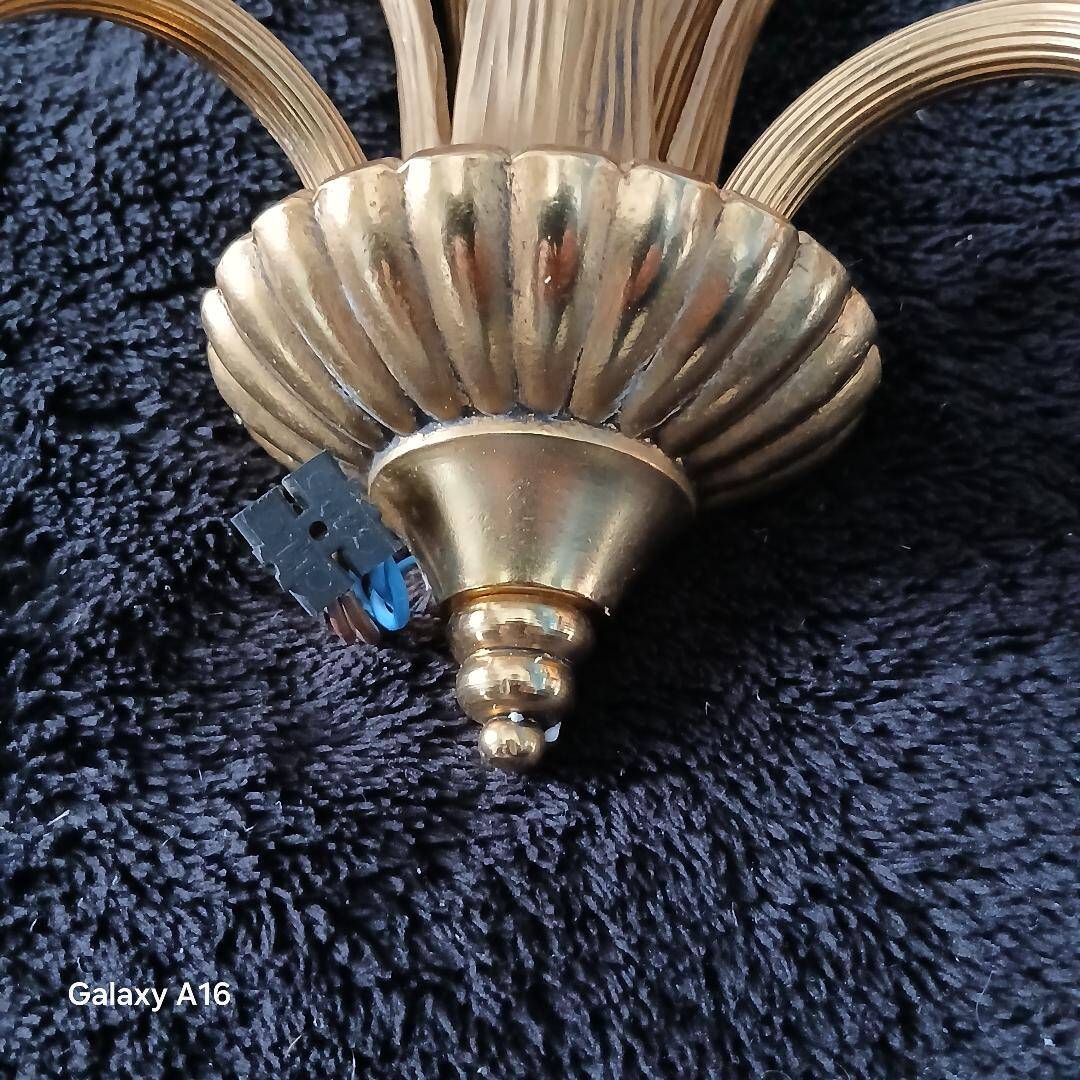 Applique murale Maison Charles palmier bronze
