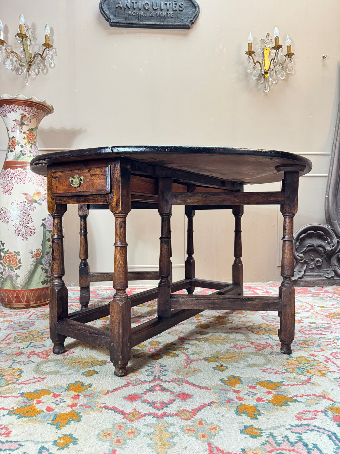 Table à volets dite « gâte leg », angleterre xviii eme siècle