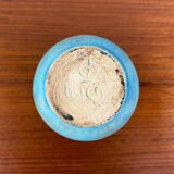 Mid-century German minimalist studio pottery vase by Lu and Gerd Grove, 1964.