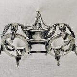 Pair of solid silver salt pans