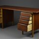 Bureau scandinave en teck et hêtre, années 1960