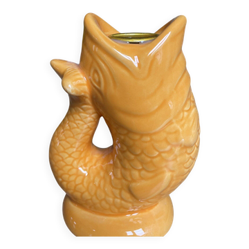 Orange fish candlestick