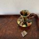 70s ceramic candle holder