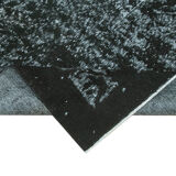 Hand-knotted vintage turkish 1980s 170 cm x 290 cm black rug