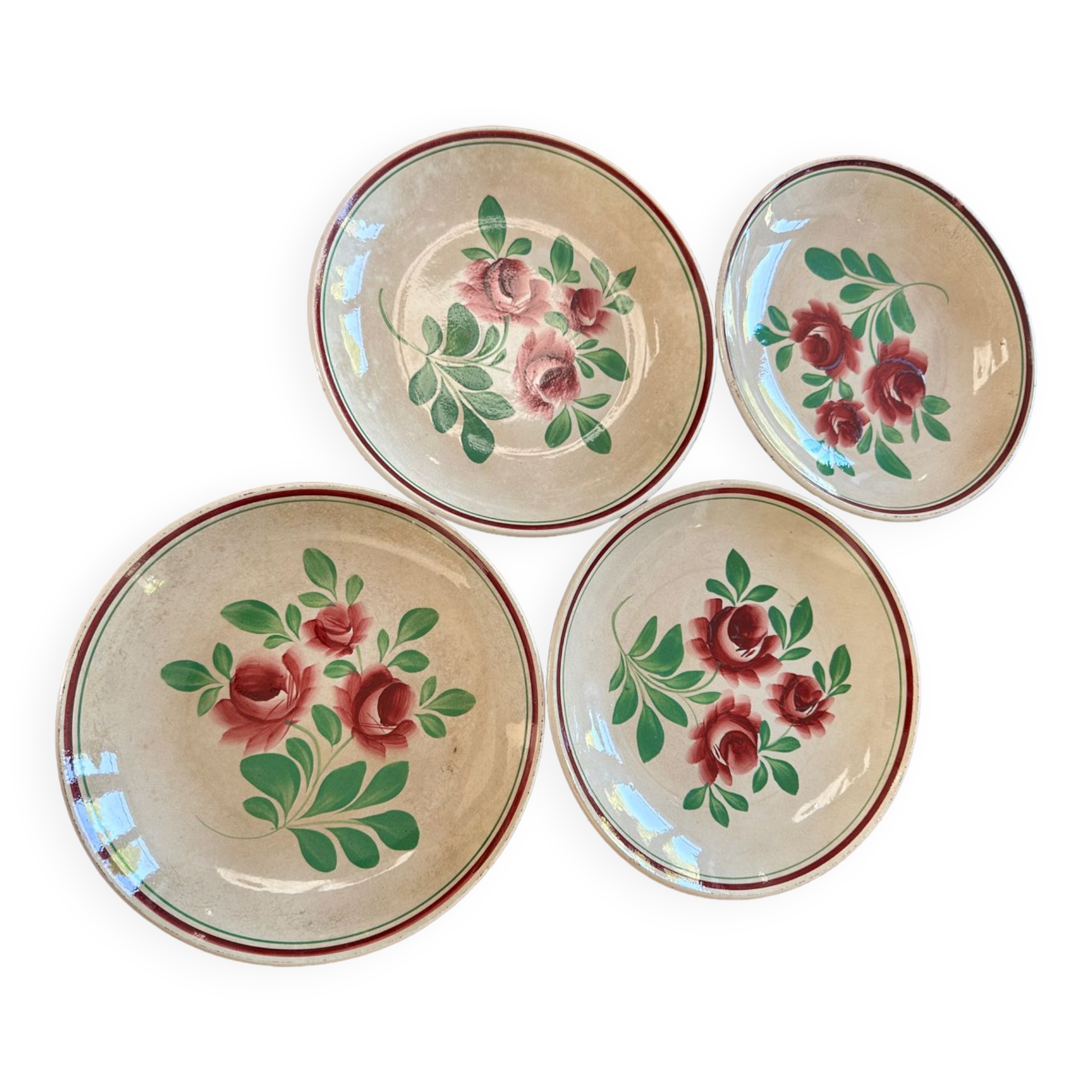 Vintage plates The roses 1920