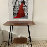 Vintage rolling side table