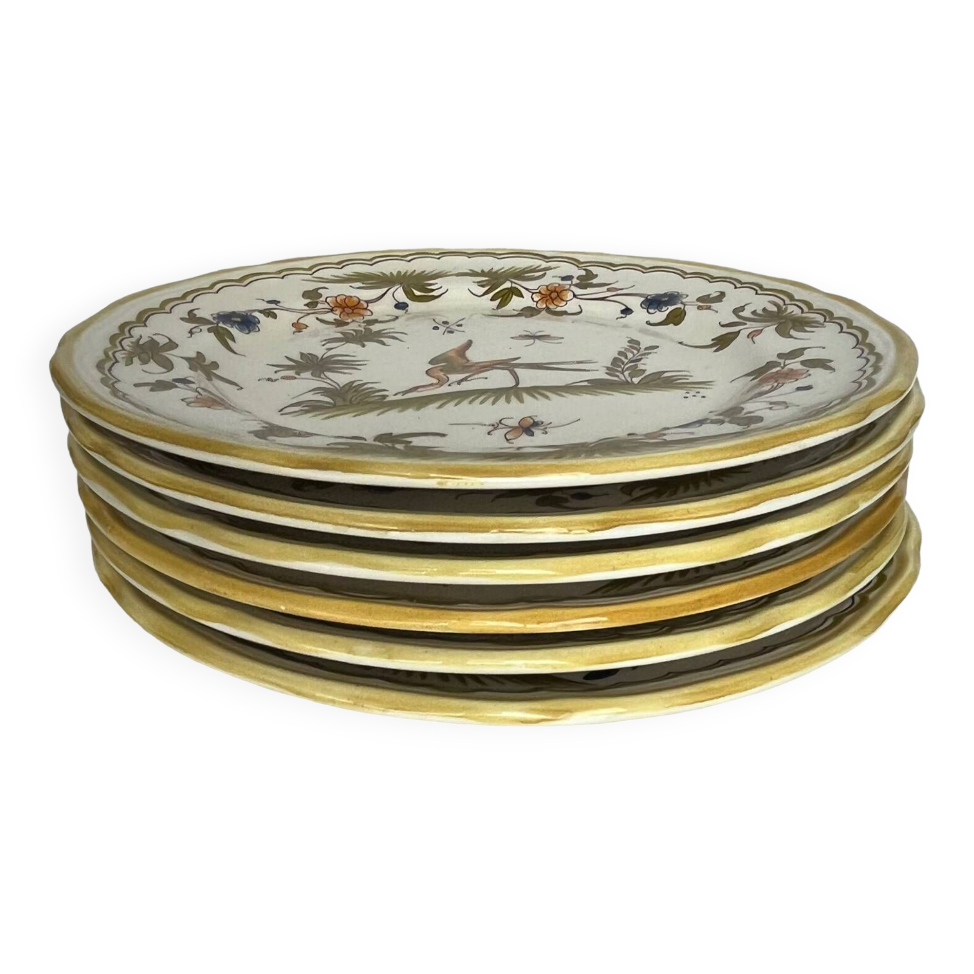 6 assiettes Moustiers