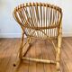 Rocking chair rattan Rohe Noordwolde 60s or rocking chair