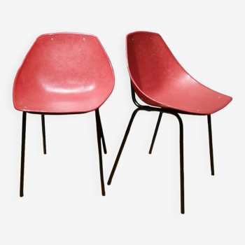 Chairs "shell" by Pierre Guariche for Meurop