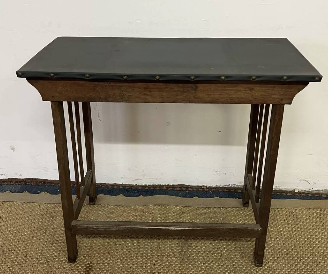 Petit bureau / table console en bois vintage