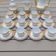 Coffee service – Vintage porcelain gilded with gold – Porcelena Silvestre