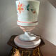 Opaline vase flowers Napoleon lll