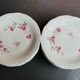 12 white plates with apple blossom motifs, Sologne porcelain