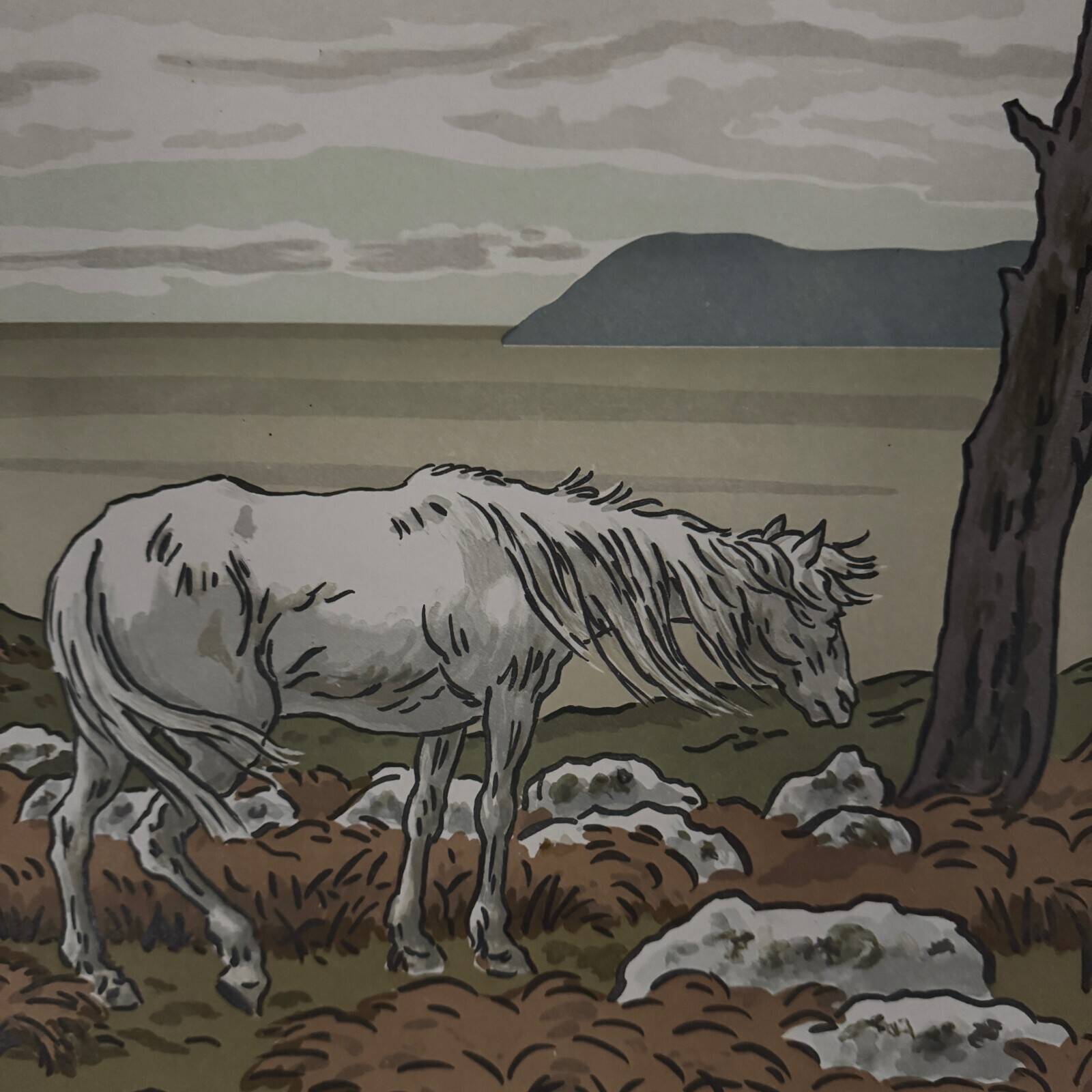 Lithograph by Henri Rivière Aspects of Nature - The Bay