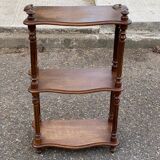 19th-century Napoleon III turned wooden wall shelf, 64cm.