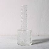 Small Vintage Clear Glass Vase / Single Flower Stylish Vase / Sweden / 2000