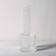 Small Vintage Clear Glass Vase / Single Flower Stylish Vase / Sweden / 2000