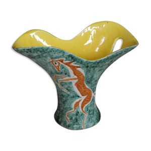 Vase zoomorphe faïence