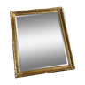 Miroir biseauté cadre bois doré