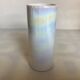 Iridescent white cylinder vase