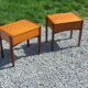 Pair of Scandinavian-style teak bedside tables from the 1970s.