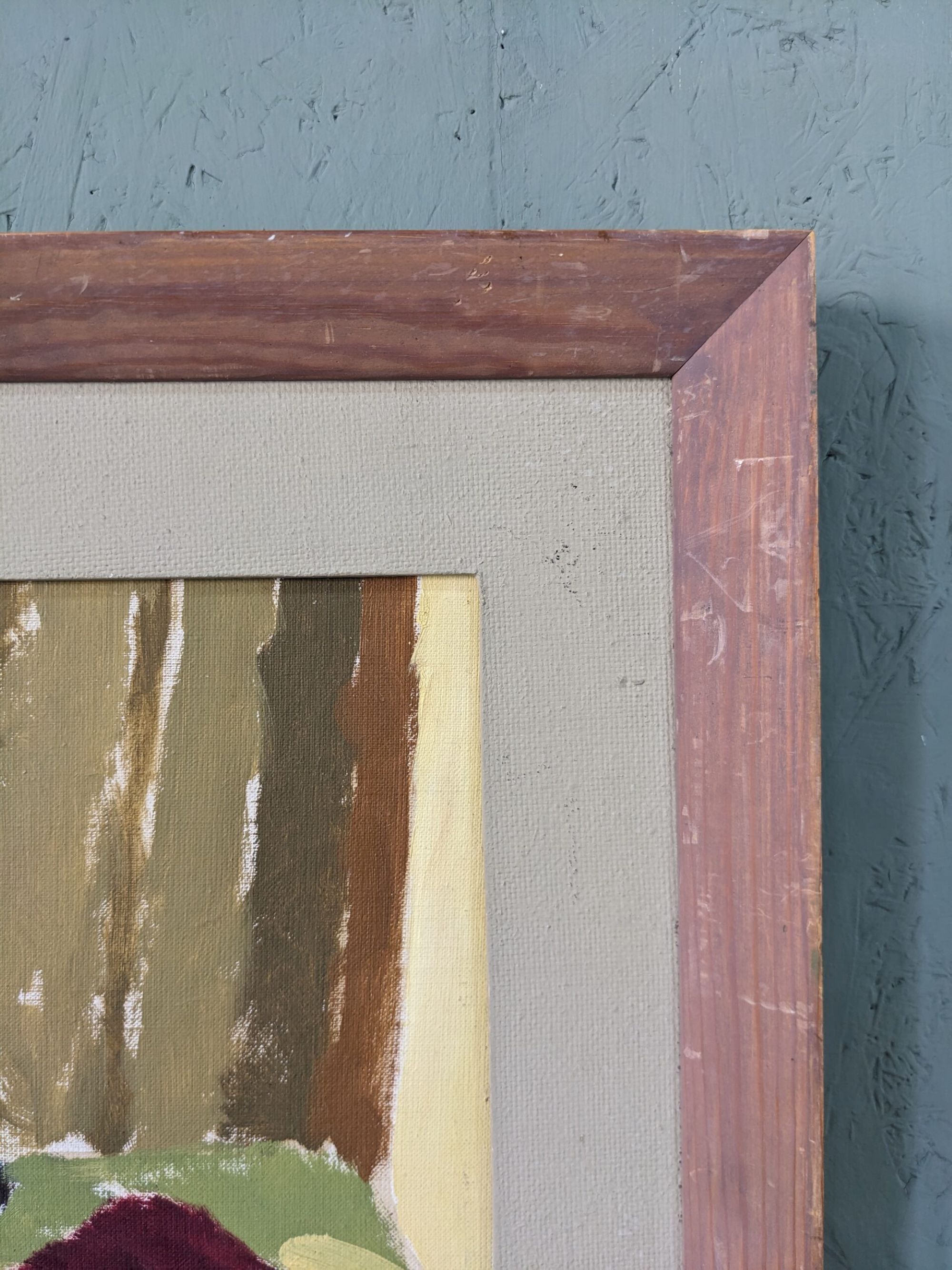 Mid-Century Modern Swedish "Lemons & Pots" Vintage Still Life Oil Painting, 1949