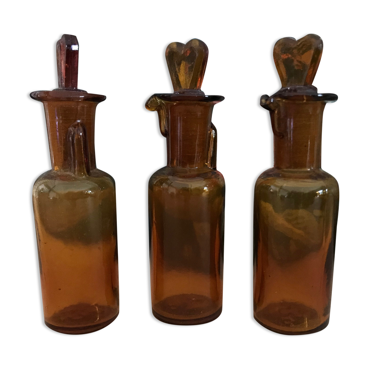 Set of 3 vials of apothecary